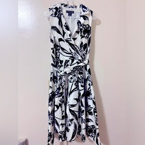 Jessica Howard Women's White and Black Dress, Size 8